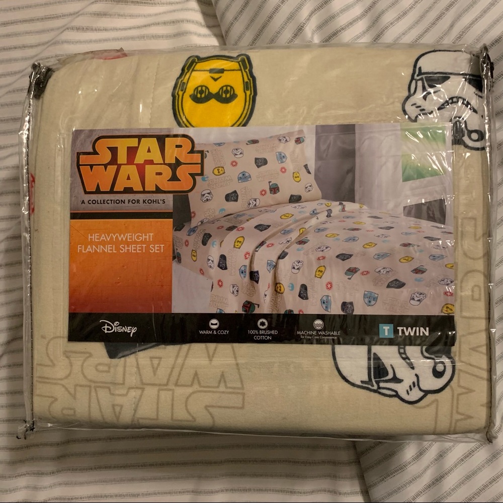 Star Wars Heavyweight Flannel Sheet Set (w/BONUS!)